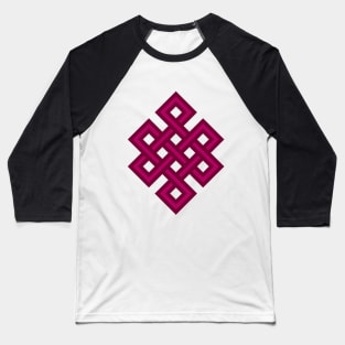 Buddhist Eternal Knot Baseball T-Shirt